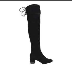 Michael kors suede over the knee booth